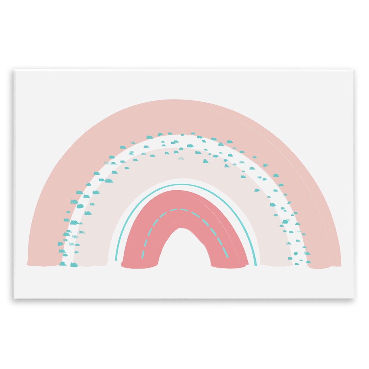 Stupell Industries Pink Rainbow with Speckles Wall Plaque, design by Emily Navas